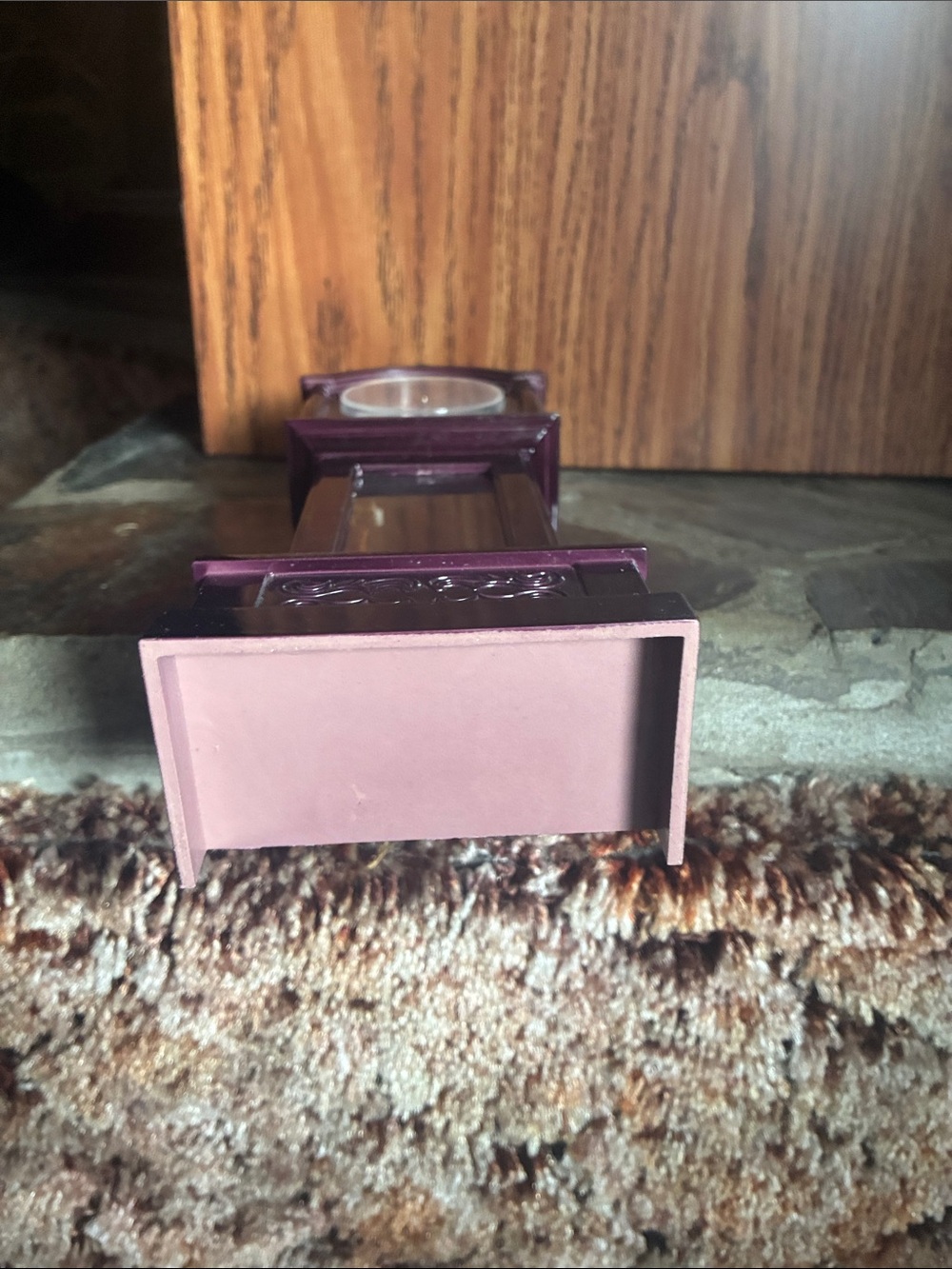 Miniature grandfather clock battery operated - Picture 4 of 4